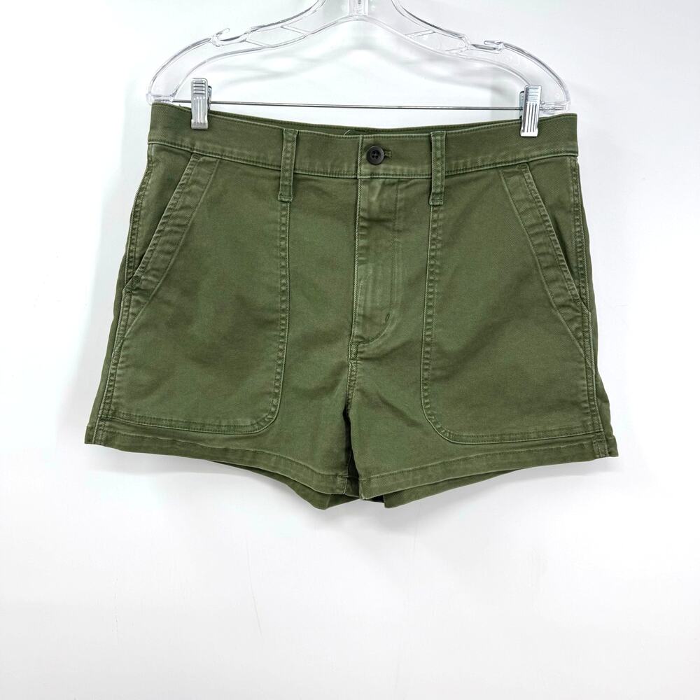 Madewell Vintage Fatigue Utility Shorts 30 10 Army Green Camp Outdoor MC911